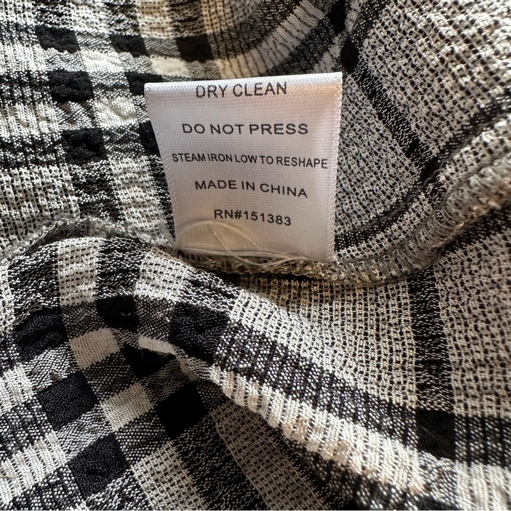 Current Air Plaid Sleeveless Dress S Gray Black - Picture 15 of 15
